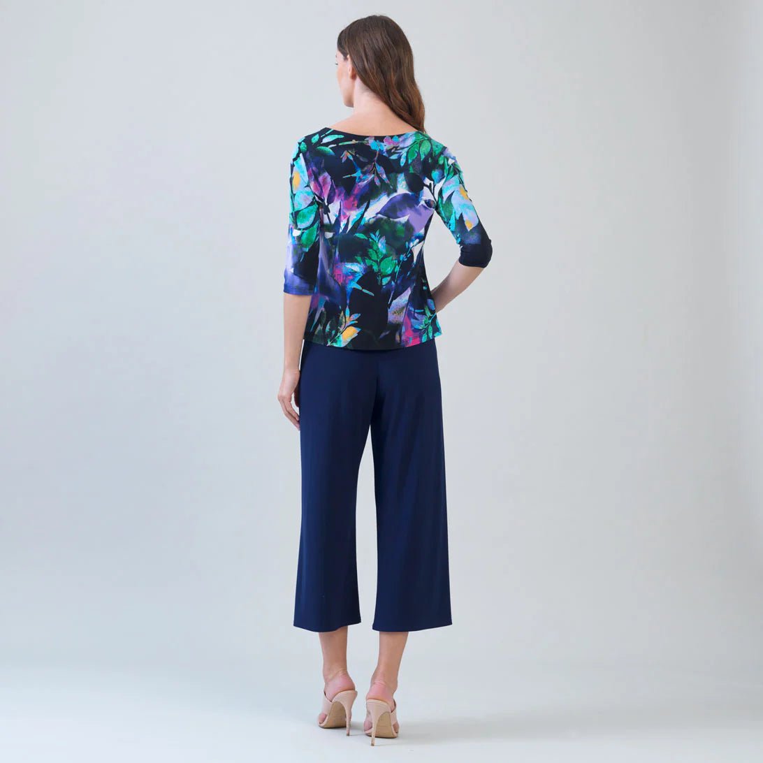 Clara Sunwoo Scoop Neck Half Sleeve Top | Floral Dream - Juli's Wearable Art