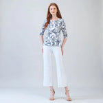 Clara Sunwoo Scoop Neck Half Sleeve Top | Orchid Veil - Juli's Wearable Art