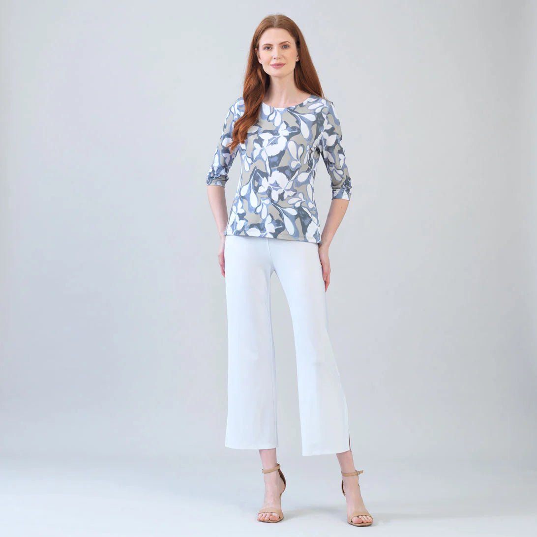 Clara Sunwoo Scoop Neck Half Sleeve Top | Orchid Veil - Juli's Wearable Art