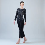 Clara Sunwoo Side Twist Top | Floral Starlight - Juli's Wearable Art