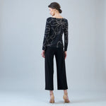 Clara Sunwoo Side Twist Top | Floral Starlight - Juli's Wearable Art