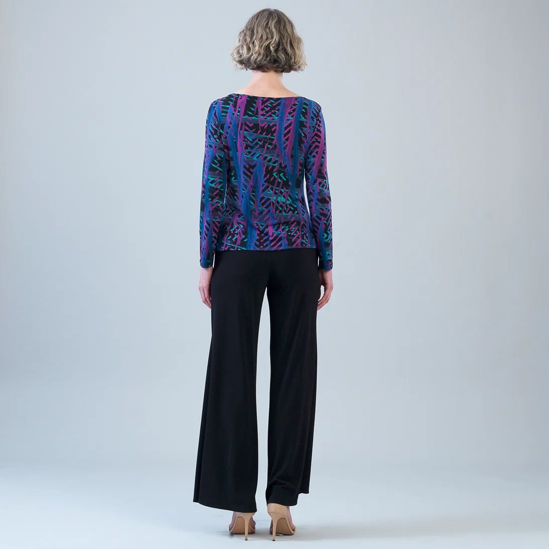 Clara Sunwoo Side Twist Top | Track Stripe Multi - Juli's Wearable Art