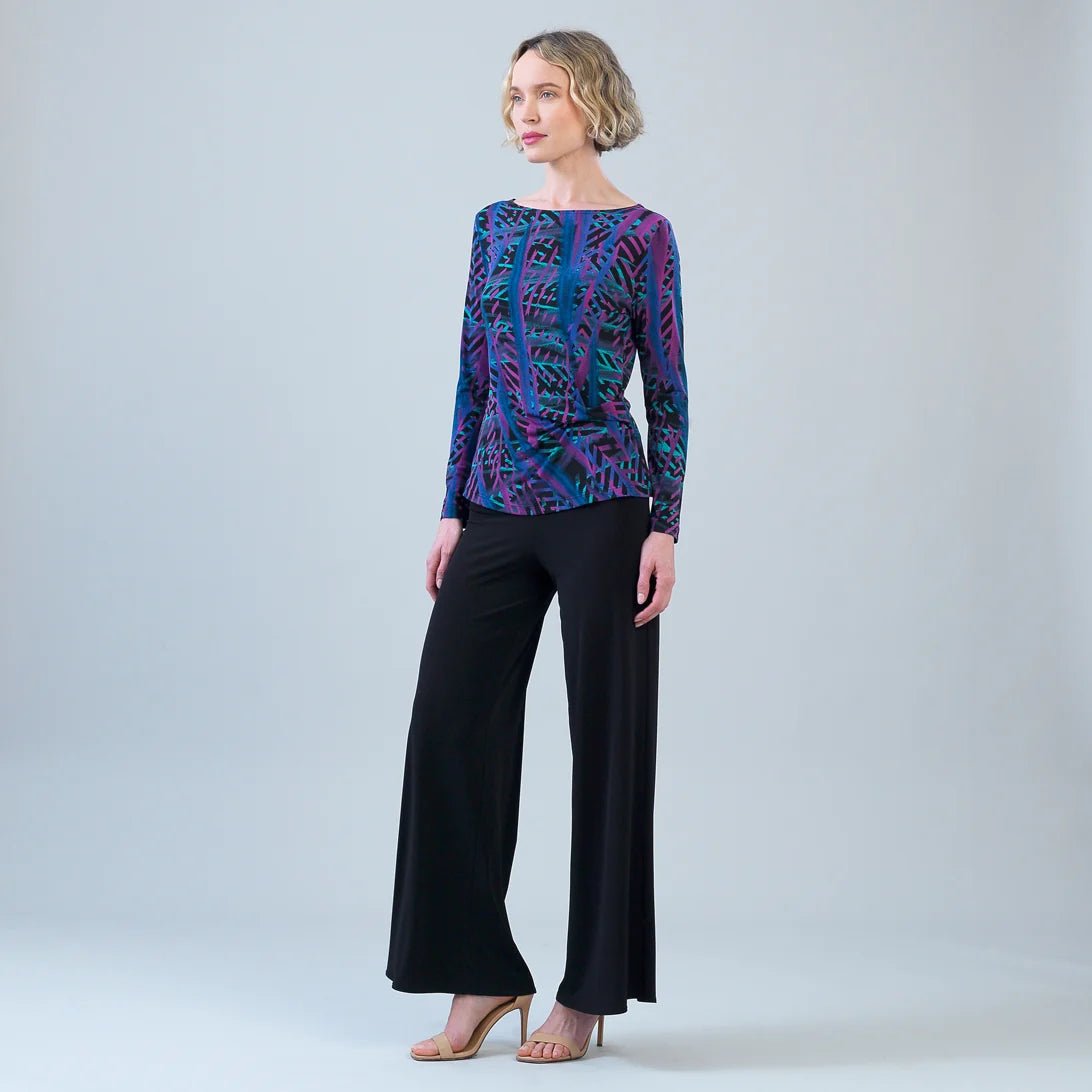 Clara Sunwoo Side Twist Top | Track Stripe Multi - Juli's Wearable Art