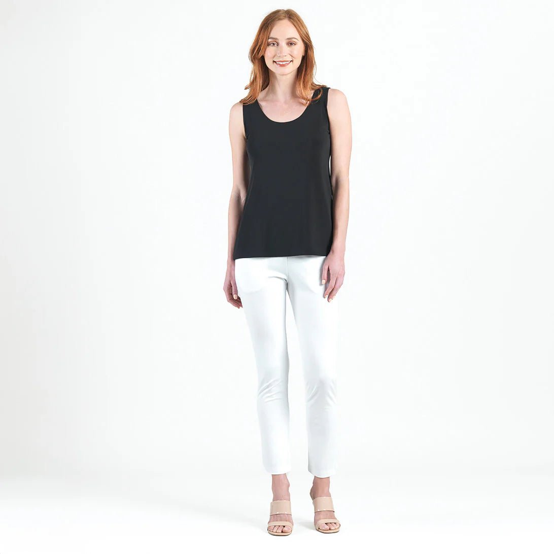 Clara Sunwoo Signature Mid - Length Black Tank - Juli's Wearable Art