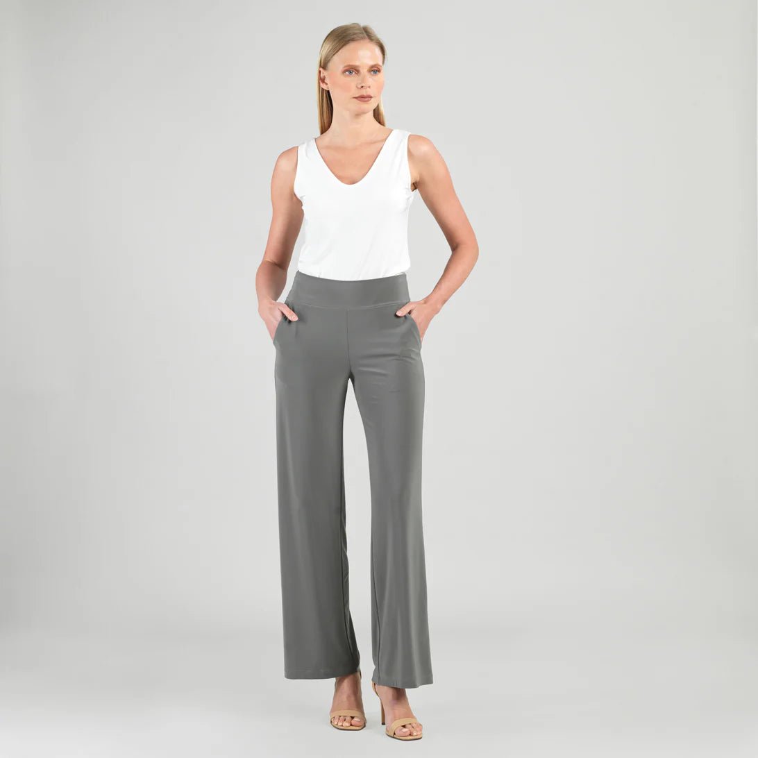 Clara Sunwoo Signature Wide Leg Pocket Pant | Olive