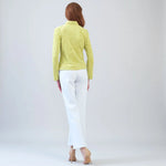 Clara Sunwoo Soft Suede Signature Jacket | Lime - Juli's Wearable Art