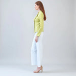 Clara Sunwoo Soft Suede Signature Jacket | Lime - Juli's Wearable Art