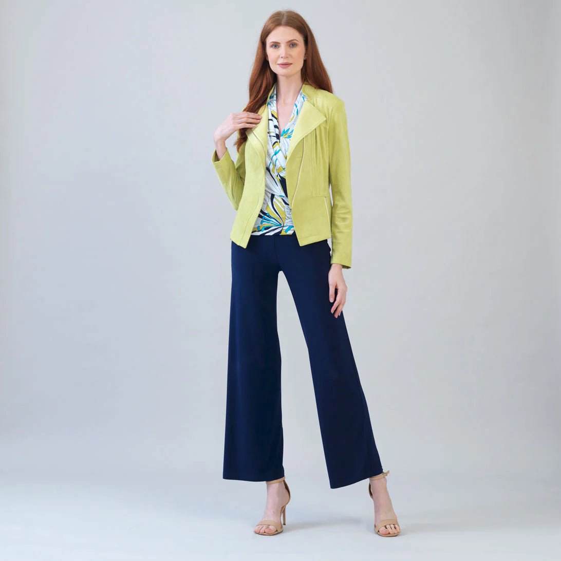 Clara Sunwoo Soft Suede Signature Jacket | Lime - Juli's Wearable Art