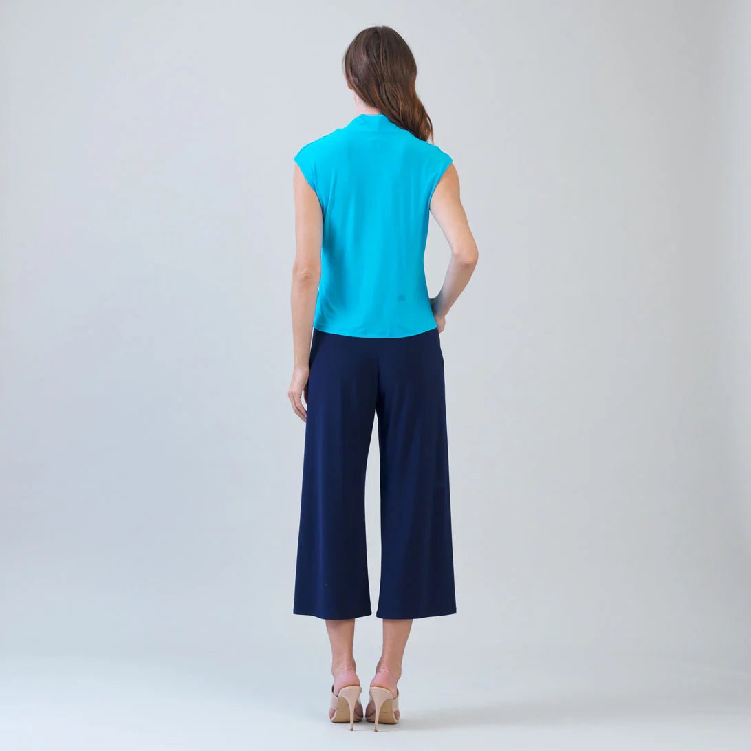 Clara Sunwoo Surplice Crossover Top | Turquoise - Juli's Wearable Art