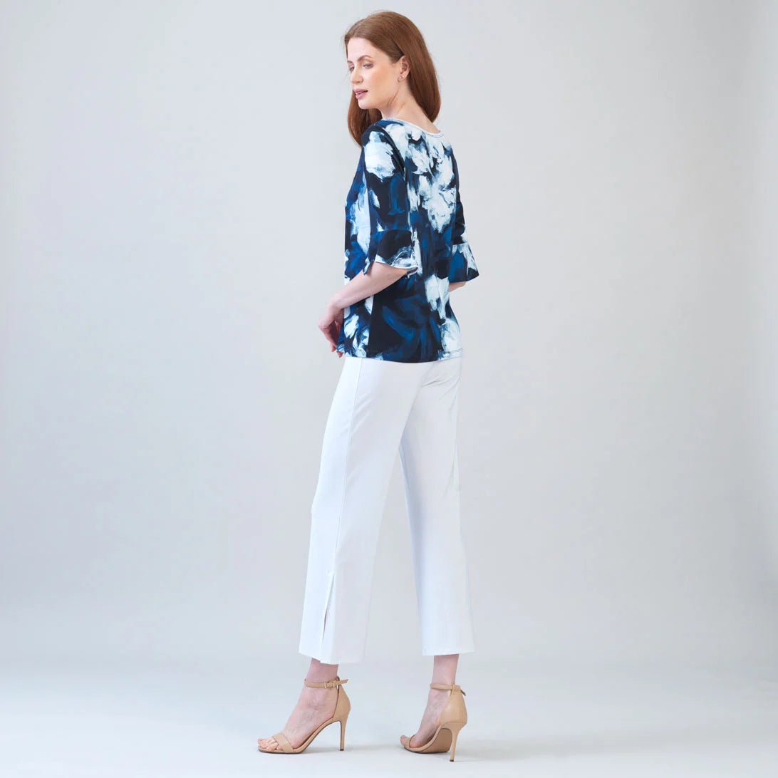 Clara Sunwoo Tulip Cuff Top | Midnight Peony