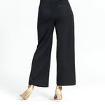 Clara Sunwoo Woven Twill - Zip Closure Wide Leg Pocket Trouser - Black - Juli's Wearable Art