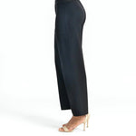 Clara Sunwoo Woven Twill - Zip Closure Wide Leg Pocket Trouser - Black - Juli's Wearable Art