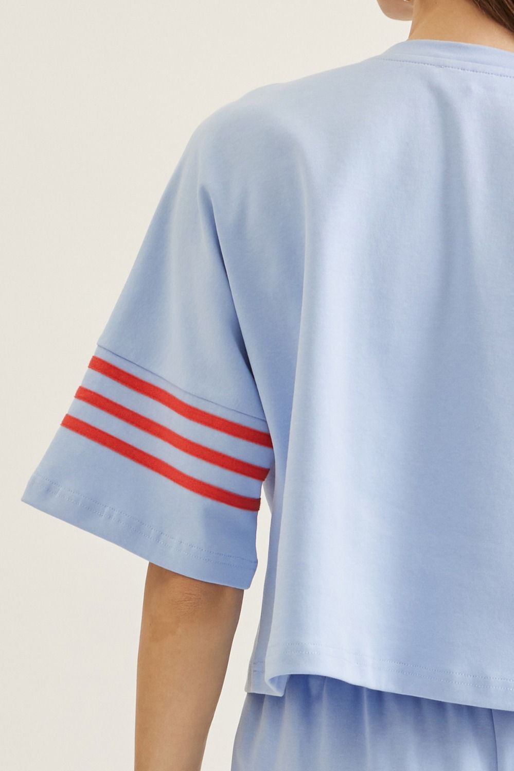 Classic Cool Stripe Sleeve Top - Juli's Wearable Art