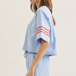Classic Cool Stripe Sleeve Top - Juli's Wearable Art