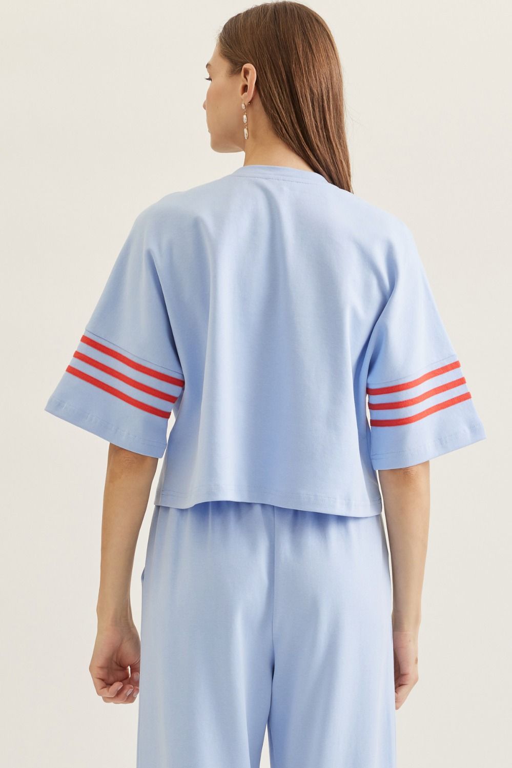 Classic Cool Stripe Sleeve Top - Juli's Wearable Art