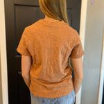 Classic Cotton Slub Crew Neck Tee | Sepia - Juli's Wearable Art