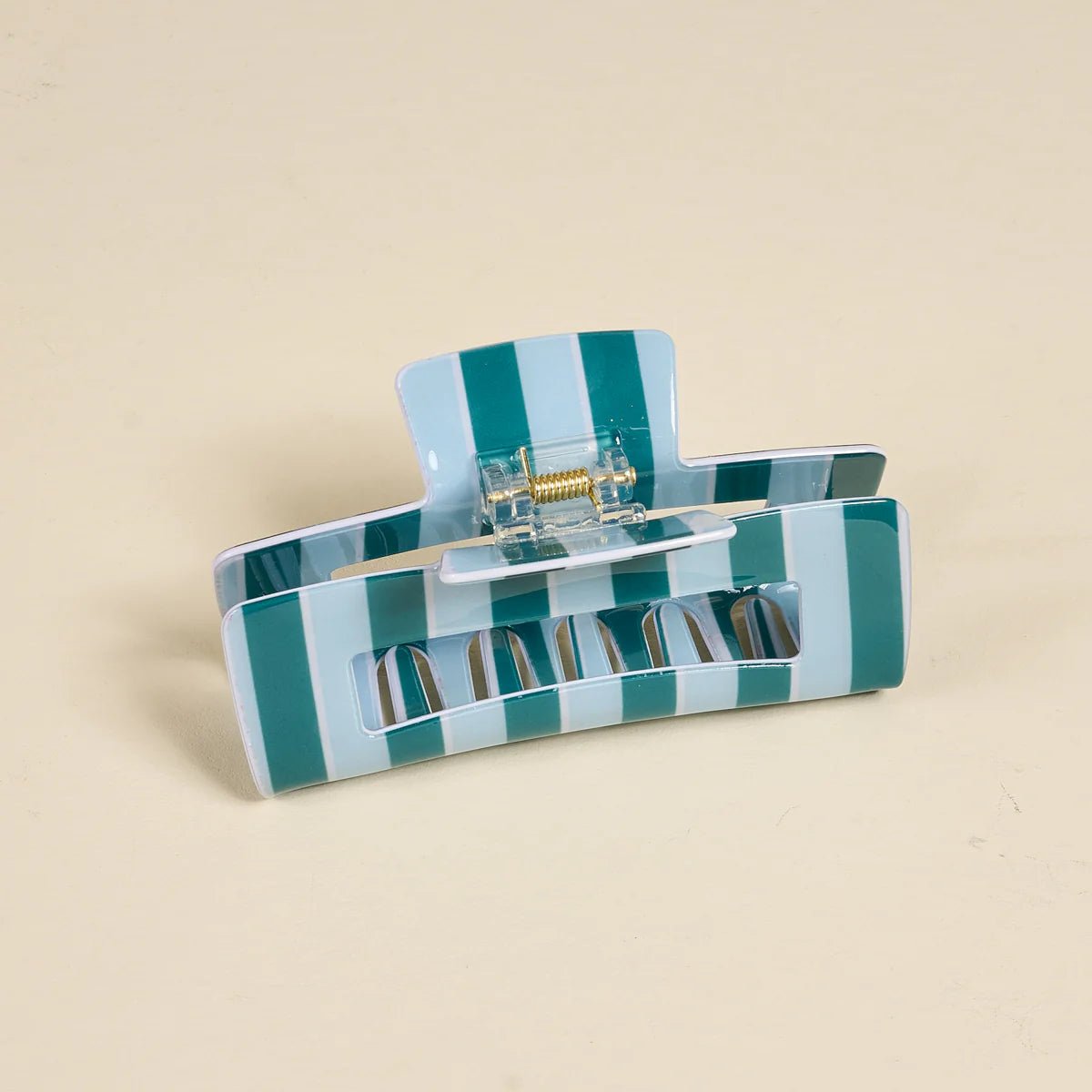 Claw Clip | Sicily Stripes Teal