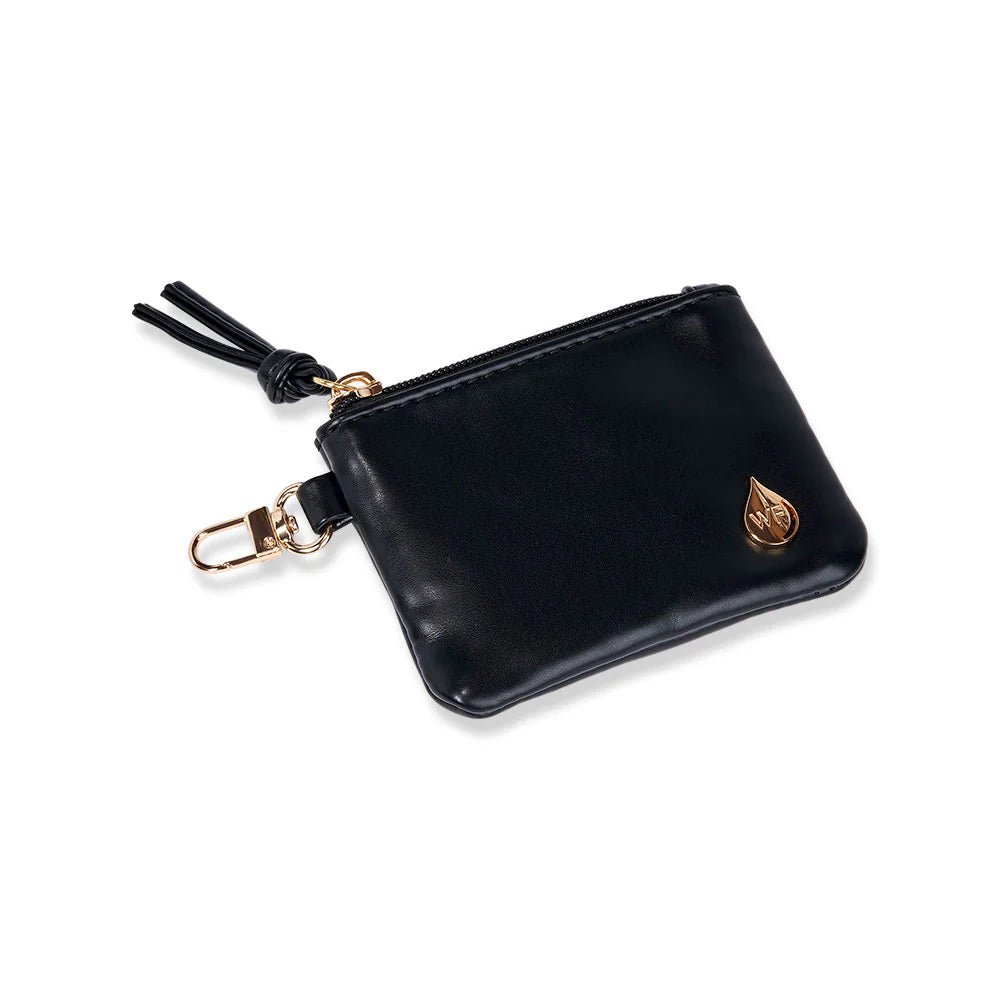 Clear HydroBag® Stadium with Black Trim and Matching Pouch - Juli's Wearable Art