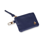 Clear HydroBag® Stadium with Navy Trim and Matching Pouch - Juli's Wearable Art