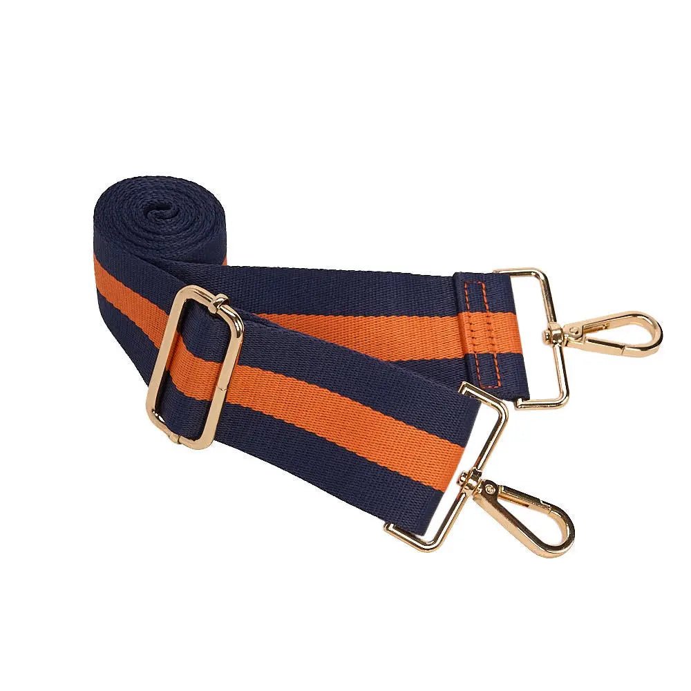 Clementine Orange Matte Hydrobag® with Navy/Orange Strap - Juli's Wearable Art