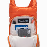 Clementine Orange Matte Hydrobag® with Navy/Orange Strap - Juli's Wearable Art