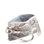 Clip & Zip Wristlet in Premium Cotton | Neutral Rhapsody - Juli's Wearable Art
