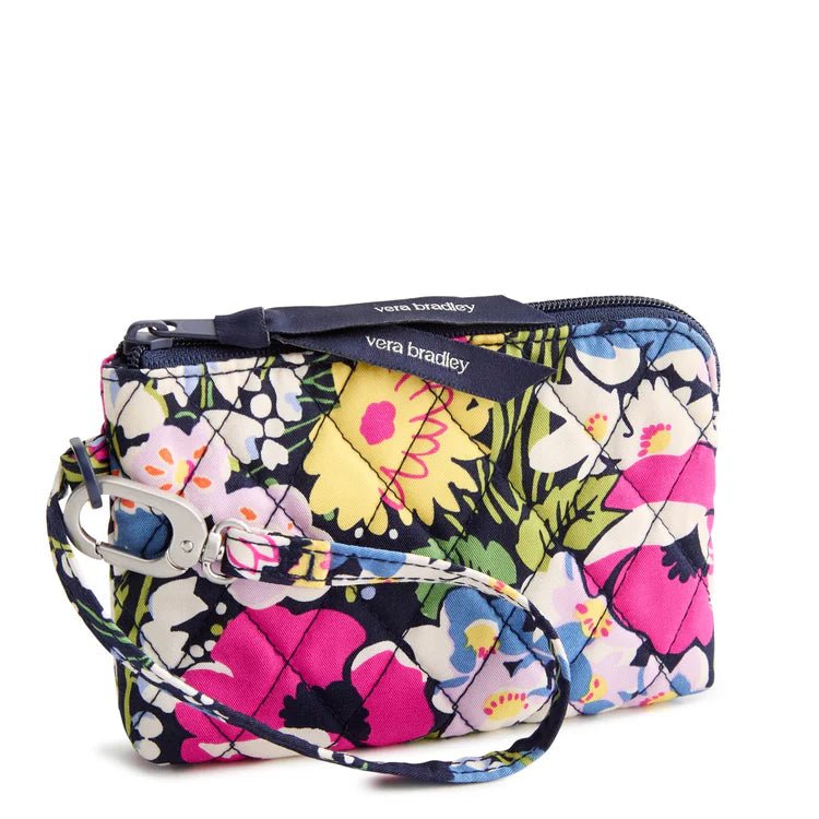 Clip & Zip Wristlet| Premium Cotton | Poppy Fields