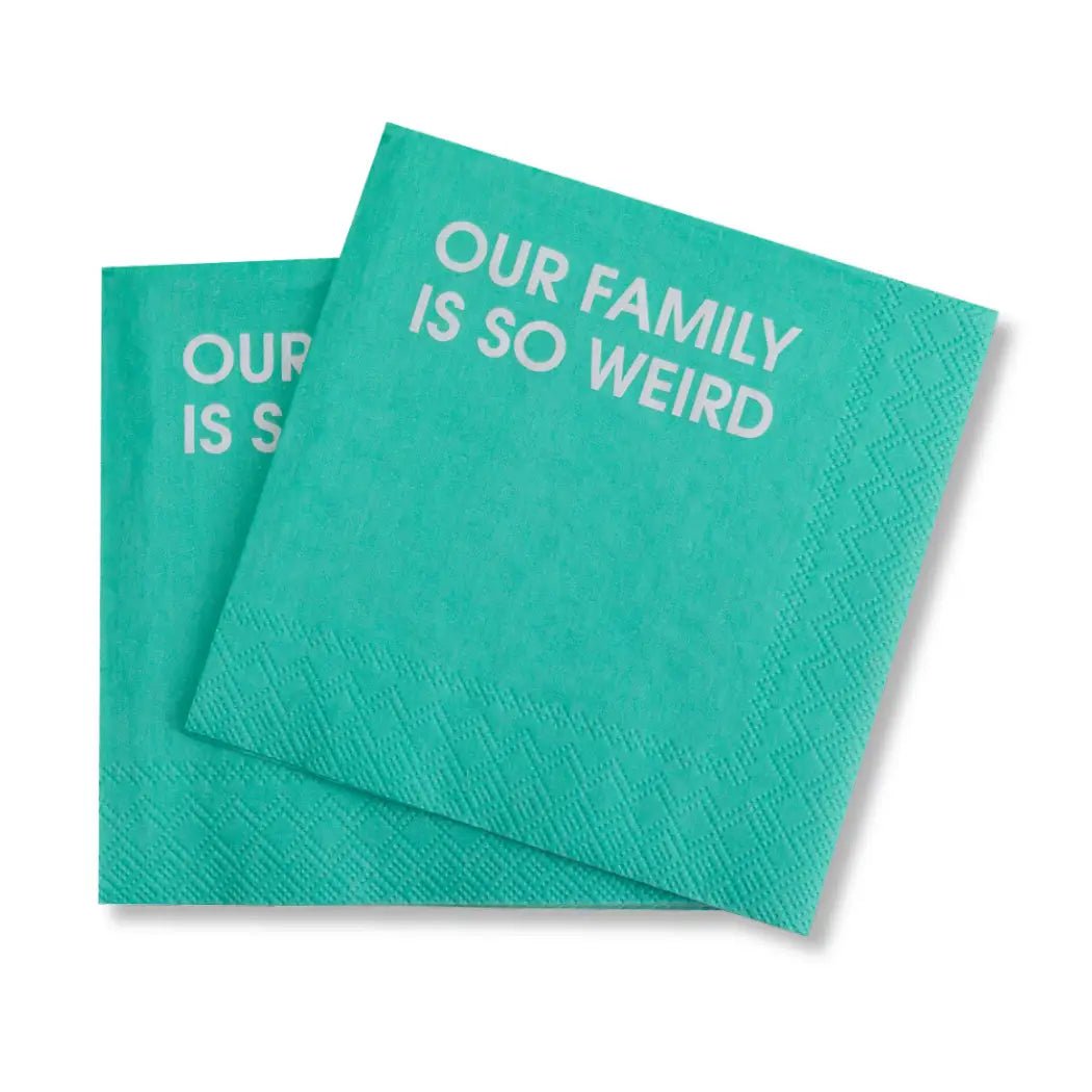 Cocktail Napkins | Our Family Is So Weird - Juli's Wearable Art