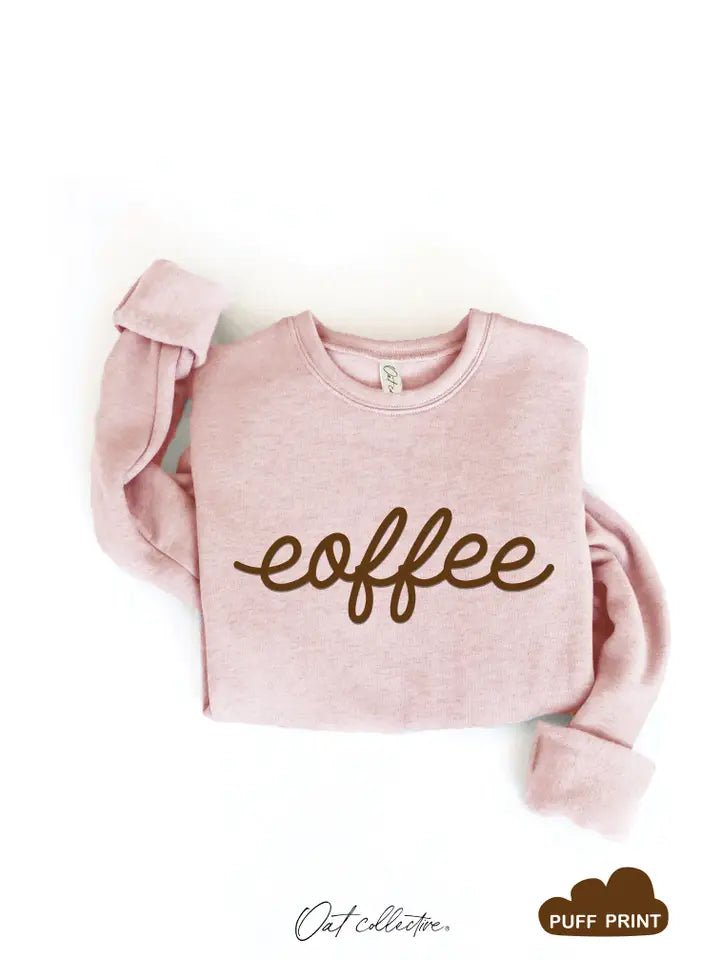 Coffee Puff Graphic Sweatshirt - Juli's Wearable Art