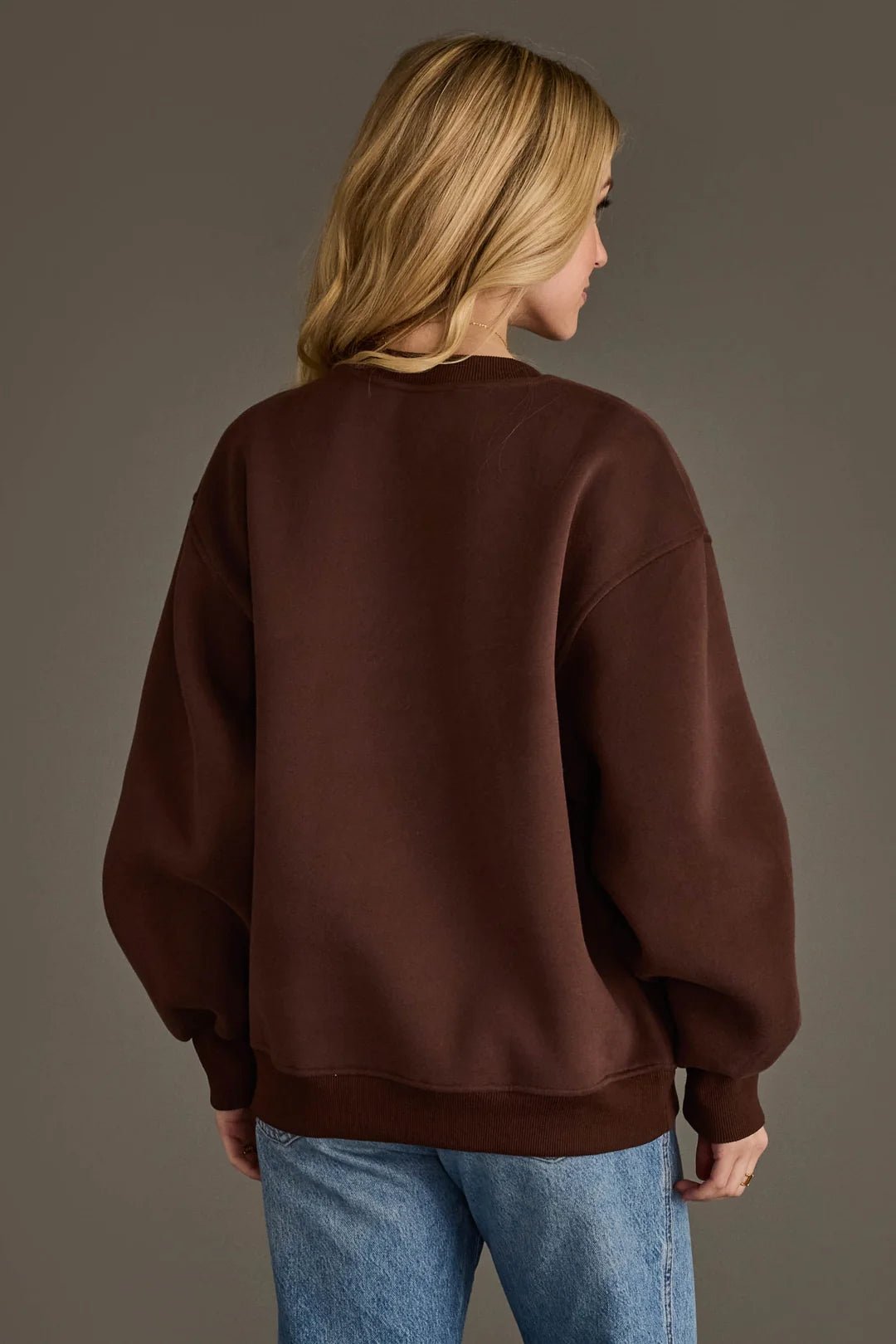 Coffee Weather Sweatshirt | Dark Brown - Juli's Wearable Art