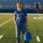 Colorful Graphic Bedford Bisons T-Shirt – Ladies Relaxed Fit - Juli's Wearable Art