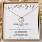 Congratulations Graduate Pearl Necklace | Gold - Juli's Wearable Art