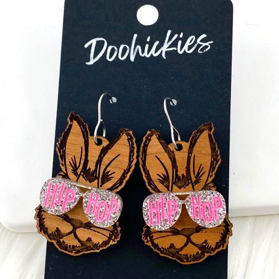 Cool Bunnies - Easter Earrings - Juli's Wearable Art