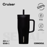 Corkcicle 22oz Cruiser Cup - Matte Black - Juli's Wearable Art
