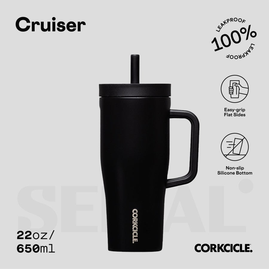 Corkcicle 22oz Cruiser Cup- Matte Black