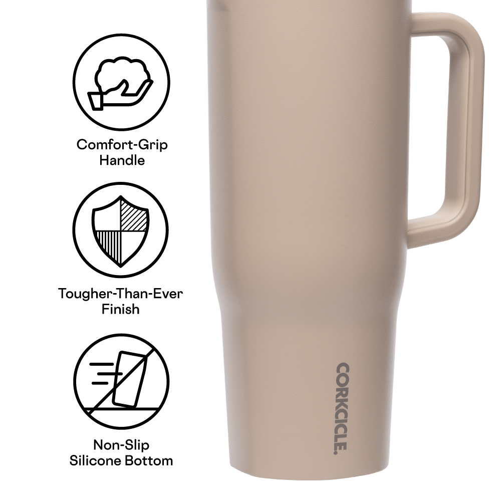 Corkcicle 40oz Cruiser Insulated Tumbler with Handle - Desert - Juli's Wearable Art