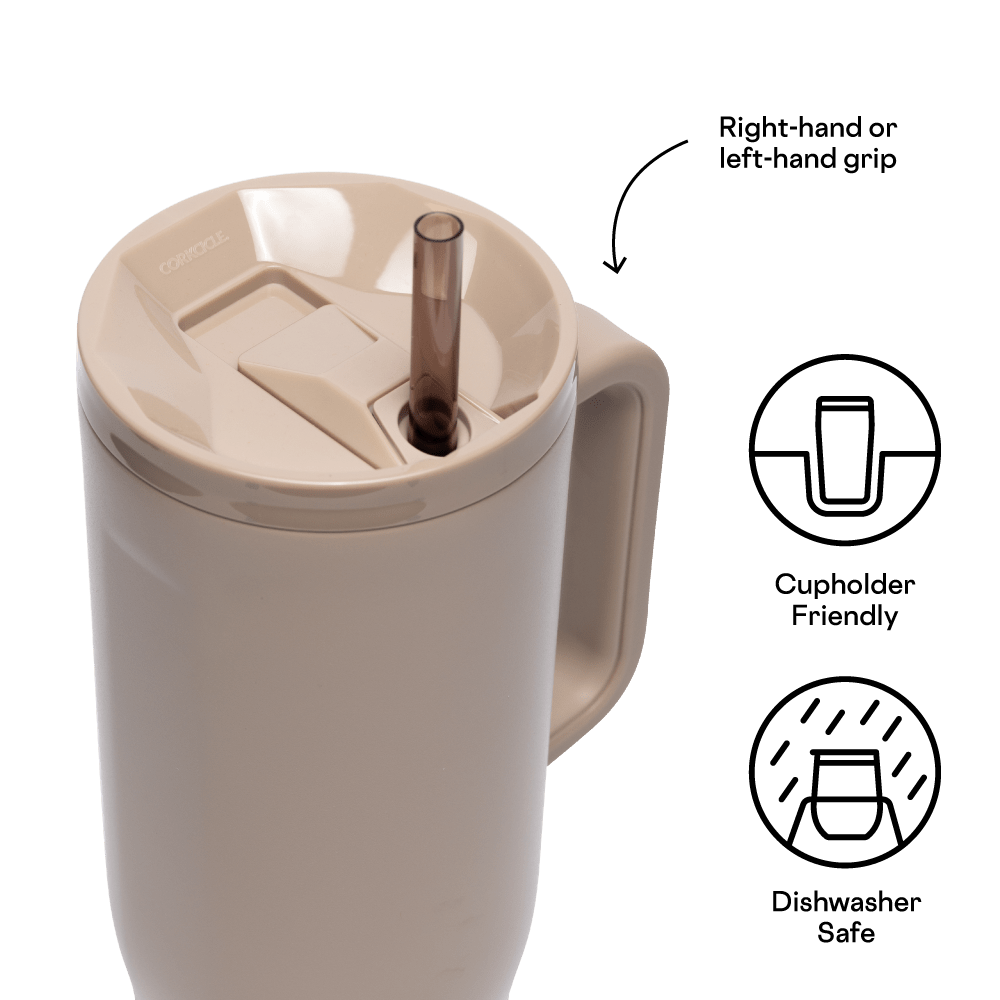 Corkcicle 40oz Cruiser Insulated Tumbler with Handle - Desert