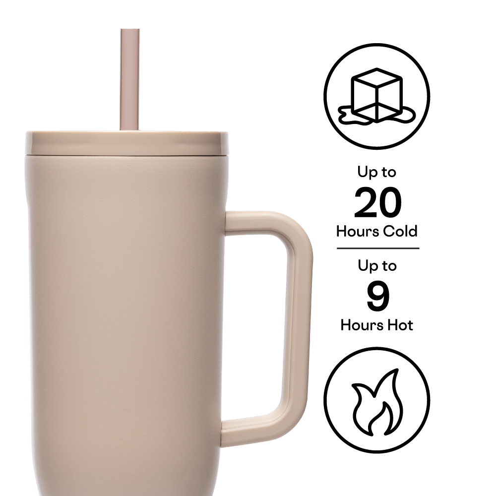 Corkcicle 40oz Cruiser Insulated Tumbler with Handle - Desert - Juli's Wearable Art