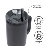 Corkcicle 40oz Cruiser Insulated Tumbler with Handle - Flint - Juli's Wearable Art
