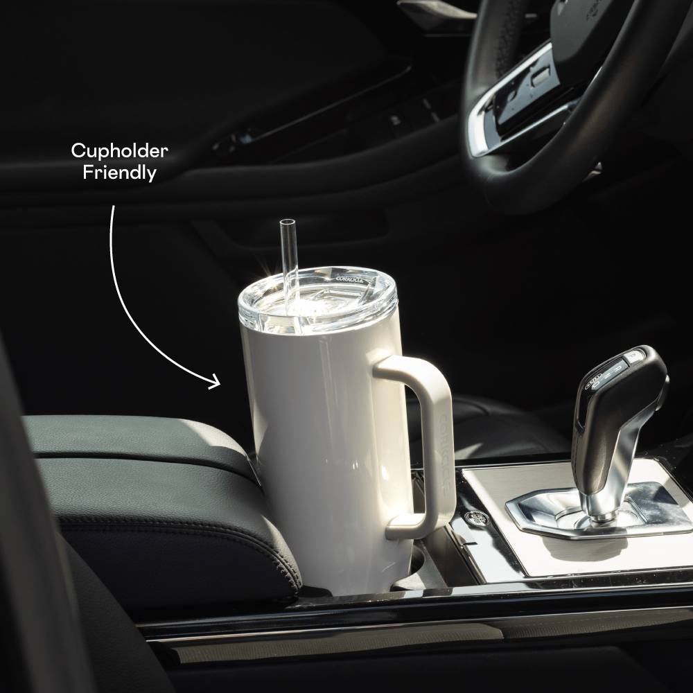 Corkcicle 40oz Cruiser Insulated Tumbler with Handle - Matte Black