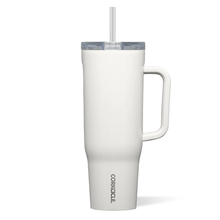 Corkcicle 40oz Cruiser Insulated Tumbler with Handle - Oat Milk