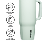 Corkcicle 40oz Cruiser Insulated Tumbler with Handle - Sage Mist - Juli's Wearable Art