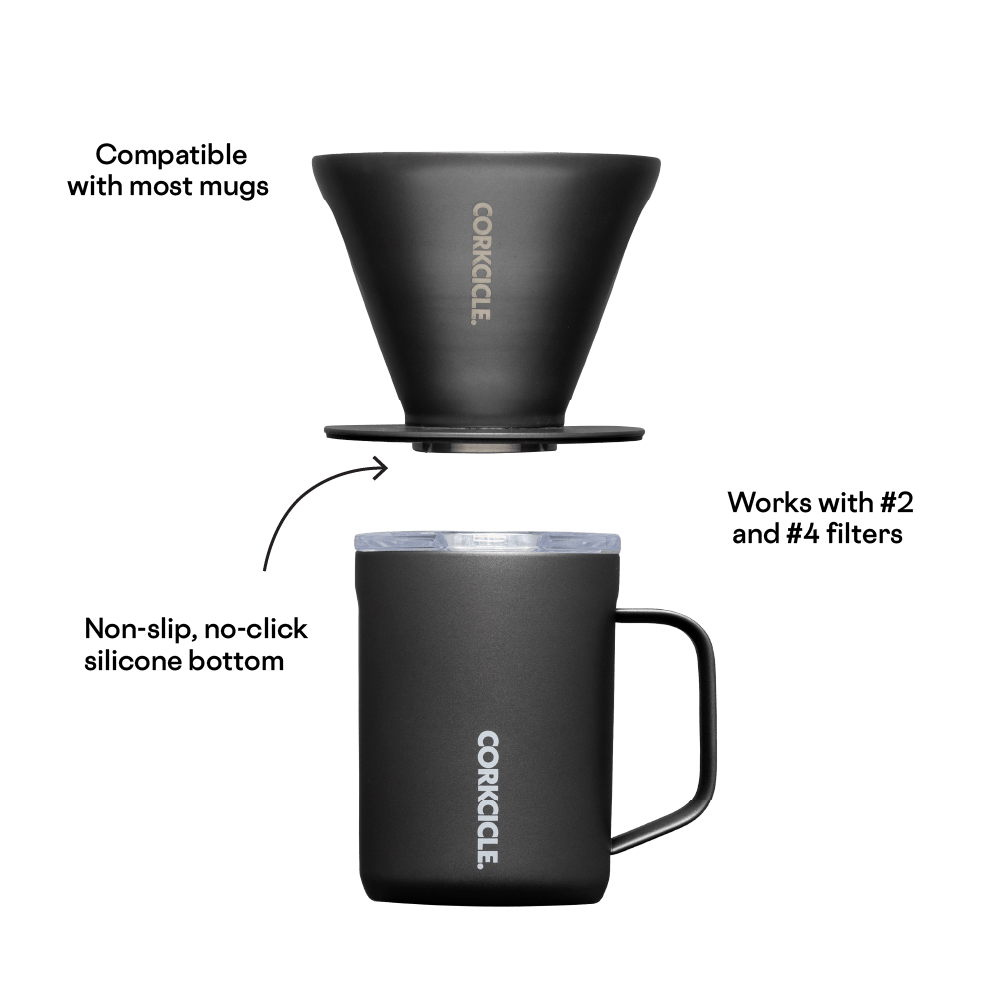 Corkcicle Pour-Over Coffee Kit - Ceramic Slate