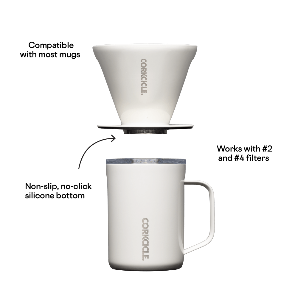 Corkcicle Pour - Over Coffee Kit - Oat Milk - Juli's Wearable Art