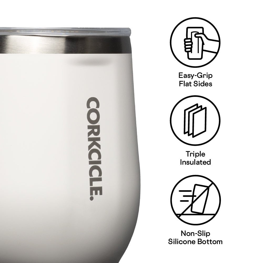 Corkcicle Stemless 12oz Insulated Wine Tumbler - Matte Black