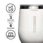 Corkcicle Stemless 12oz Insulated Wine Tumbler - Gloss Powder Blue - Juli's Wearable Art