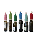Cotton Crocheted Santa Hat Bottle Toppers - Juli's Wearable Art