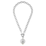Cotton Pearl Toggle Necklace - Juli's Wearable Art