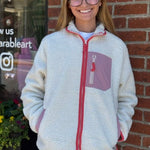 Cozy Sherpa Zip-Up Jacket | Ivory - Juli's Wearable Art