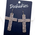 Cross Dangles - Acrylic & Wood Earrings - Juli's Wearable Art